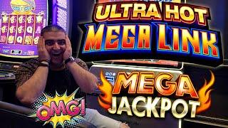BIGGEST JACKPOT Of 2022 On Ultra Hot Mega Link Slot | Winning Mega Bucks On Slot Machine