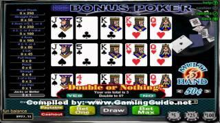 Double Double Bonus Poker 3 Hand Video Poker