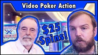 $25 Spins on Video Poker! Patience = FOUR OF A KIND • The Jackpot Gents