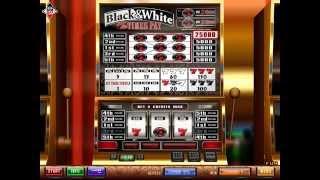 Simbat Bally Black And White 5 Times Pay Slot Machine