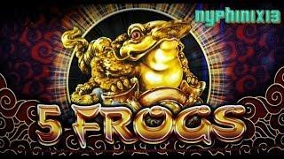 Aristocrat - 5 Frogs Slot Line Hit&SUPER FEATURE Bonus