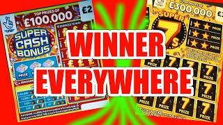 FANTASTIC GAME ..WITH PLENTY OF WINNERS"SUPER CASH BONUS"RED HOT 7s"CASH BOLT"SUPER 7s"£100 BONUS