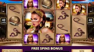 RICHES OF THE ARENA Video Slot Casino Game with a COLISEUM SHOWDOWN FREE SPIN BONUS