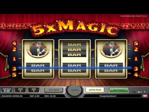 Free 5x Magic slot machine by Play'n Go gameplay ★ SlotsUp