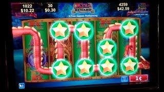 Dragon's Law Slot Machine Bonus - Free Spins with Random Wilds - BIG WIN (#1)