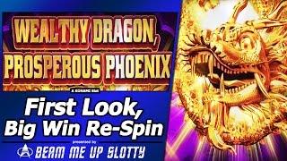 Wealthy Dragon, Prosperous Phoenix Slot - First Look, Re-Spin Feature in New Konami game