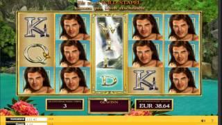 Heart of the Jungle Slot - Freespin Feature with extented Wilds - Big Win