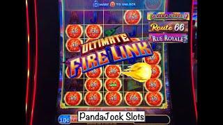 Both of our freeplay paid off big! Ultimate Fire Link. Olvera Street, Rue Royale and Route 66.