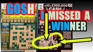 O MY GOD..Missed WINNER?..HOW!..We will scratch it off Now..and do A SCRABBLE CASHWORD & maybe more?