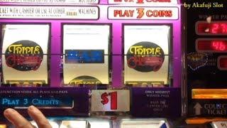 Big Win Triple Cherry  $1 Slot -3 Reels @ Pechanga Resort & Casino [赤富士] [アカフジ] [女子スロット] [カジノ] IGT