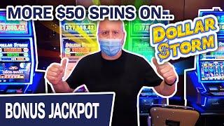⋆ Slots ⋆ MORE $50 Spins + MORE Dollar Storm = JACKPOT ⋆ Slots ⋆ High-Limit Slot Machine Action