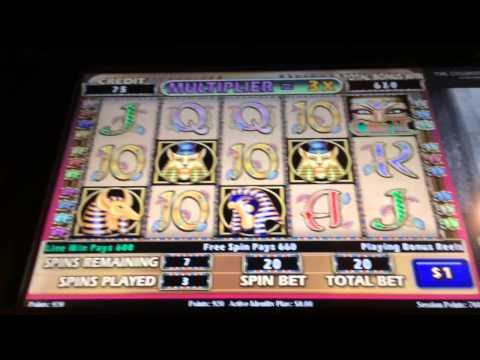 Cleopatra 2 big bonus win $20 bet high limit slot machine