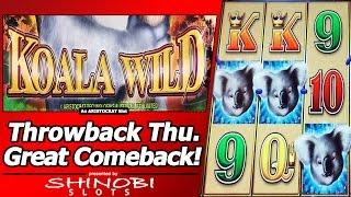 Koala Wild Slot - TBT Double or Nothing, Great Comeback with Free Spins and Re-Triggers