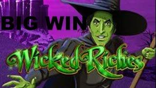 Wicked Riches - Live Play/**Big Win** with SlotChick!!!