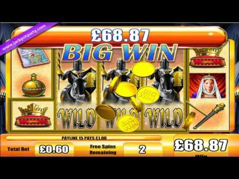 £133.70 SUPER BIG WIN (222 X STAKE) BLACK KNIGHT™  BIG WIN ONLINE SLOTS AT JACKPOT PARTY CASINO