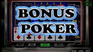 Bonus Poker Video Poker at Slots of Vegas