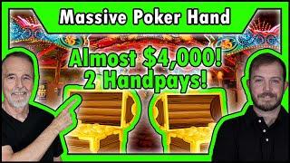 Almost $4,000 From TWO Handpays Playing Video Poker! • The Jackpot Gents