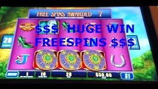 COINSHOW HUGE FREE SPIN WIN High Limit WMS Lucky Ladies $10 Bet