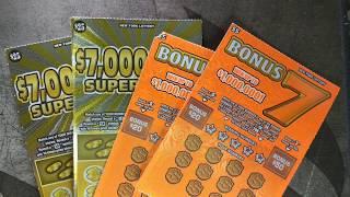 Brand New Tickets - $ 7,000,000 SuperCash and Bonus  7s NY Lottery