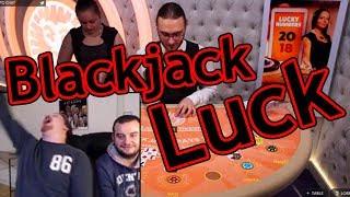 Blackjack - EXTREMELY lucky comeback!