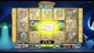 Pharaohs & Aliens Slot - Free Spins Round - BF Games
