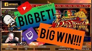 Big Bet!! Big Win From Da Vinci's Treasure!!