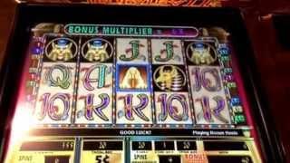 Cleopatra II Slot Machine Bonus $.05 Denomination Bellagio Casino Las Vegas