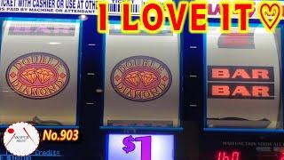 Triple Double Diamond Slot Machine @Pechanga Resort Casino 赤富士スロット