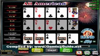 All American 3 Hand Video Poker