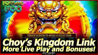 More Choy's Kingdom Link Slots - Fortune Foo and Prosperity Paws Live Play and Hold & Spin Bonuses!