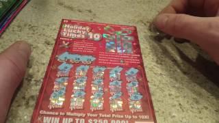 WIN ALL SYMBOL! HOLIDAY LUCKY TIMES 10 $5 OHIO LOTTERY SCRATCH OFF WINNER!