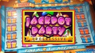 Jackpot Party Progressive Slot Machine Bonus!  ~ WMS (JACKPOT PARTY)