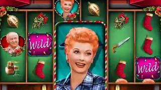 I LOVE LUCY CHRISTMAS SPECIAL Video Slot Game with an YULETIDE FREE SPIN BONUS