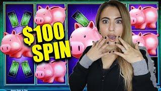 JACKPOT! The Piggies Come Through For The Win & on a $100/Spin!