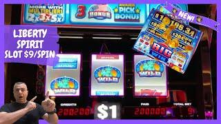 •NEW! $9/Spin Liberty Spirit Slot Machine•