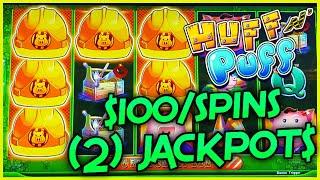 ⋆ Slots ⋆HIGH LIMIT Lock It Link Huff N' Puff (2) JACKPOT HANDPAYS ⋆ Slots ⋆$100 BONUS ROUND Slot Ma