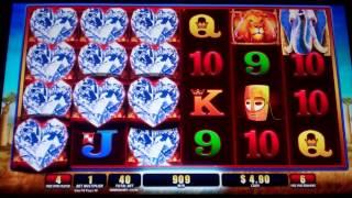 Bull Elephant Slot Machine Bonus with 2 Wild Reels - 10 Free Spins Win (#1)