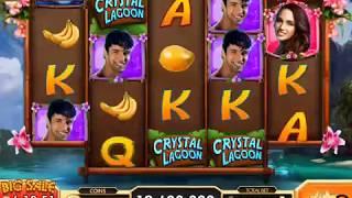 CRYSTAL LAGOON Video Slot Casino Game with a "BIG WIN" RETRIGGERED FREE SPIN BONUS