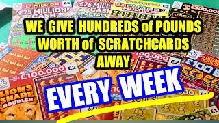 JUST AMAZING ...£250 ..SCRATCHCARDS....GOING..GOING..GONE....YOU COULD BE NEXT...VIEWERS..YessSSSSSS