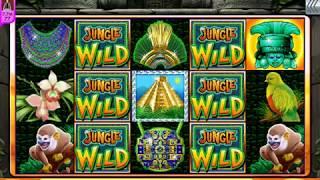 JUNGLE WILD Video Slot Casino Game with a "BIG WIN" RETRIGGERED FREE SPIN BONUS