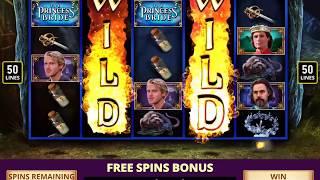 THE PRINCESS BRIDE Video Slot Casino Game with a FIRE SWAMP FREE SPIN BONUS