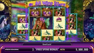 GOLDEN UNICORN Video Slot Casino Game with an ENCHANTED MEADOW FREE SPIN BONUS