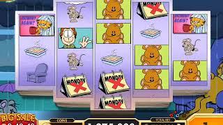 GARFIELD'S MONDAY MANIA Video Slot Casino Game with a FREE SPIN BONUS