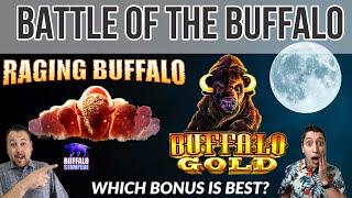 Which Buffalo Slot Machine will give us the better BONUS? Raging Buffalo & Buffalo Gold