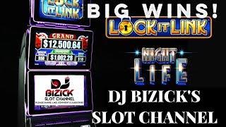 ~$$ NICE WINS $$~ Lock It Link ~ Nightlife Slot Machine ~*** BONUSES ***~ • DJ BIZICK'S SLOT CHANNEL