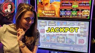 My 1st HANDPAY Jackpot on Mighty Cash Outback Bucks Slot!