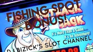 ~ ** FISHING SPOT BONUS **~ Outback Jack Slot Machine ~ WORST OF THE BONUSES! • DJ BIZICK'S SLOT CHA