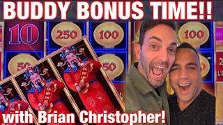 Brian Christopher & King Jason play slot machines in Las Vegas!!! Buddy time!  EEEEE! •