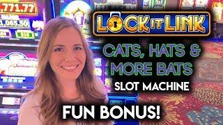 BONUS! Lock-it Link Cats Hats and More Bats Slot Machine!