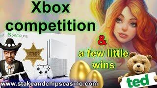 • SLOTS Compilation & XBOX ONE GIVEAWAY • CASINO BONUS ROUND WINS !! TED Dead or Alive Giants Gold